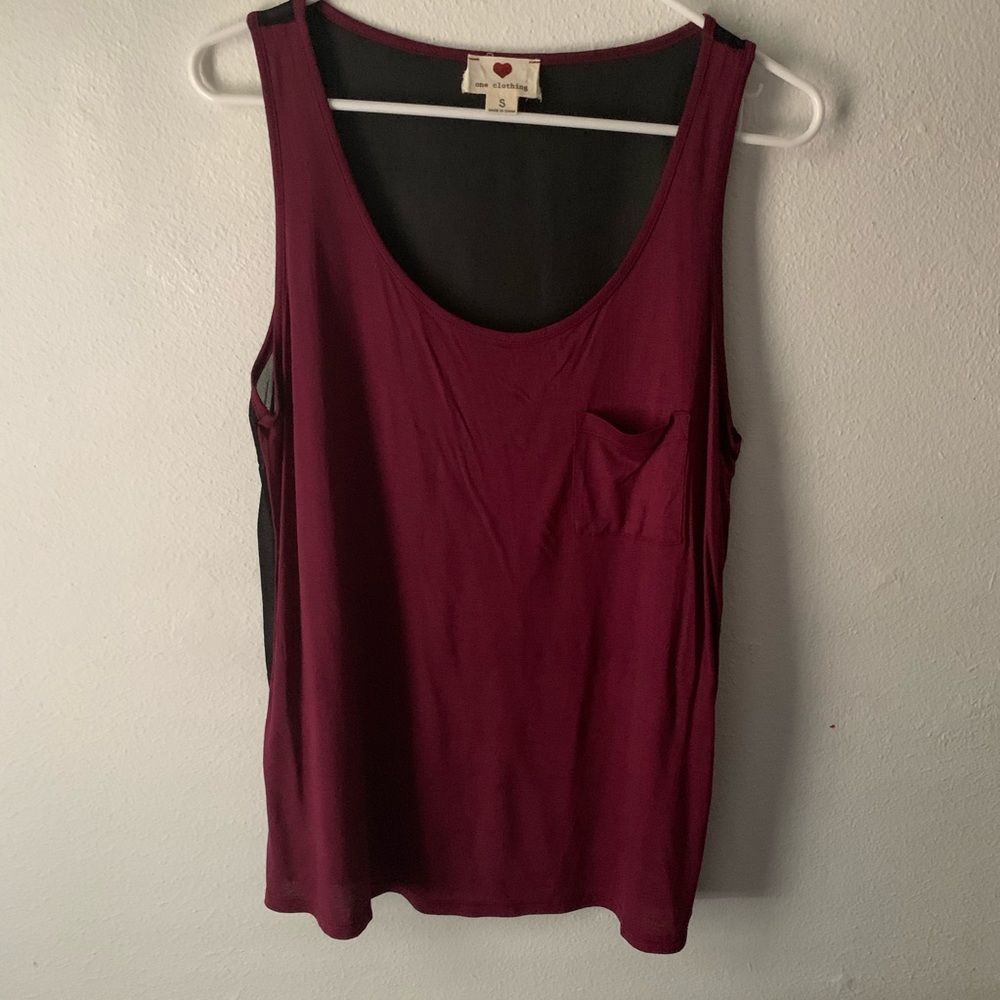 Maroon tank top